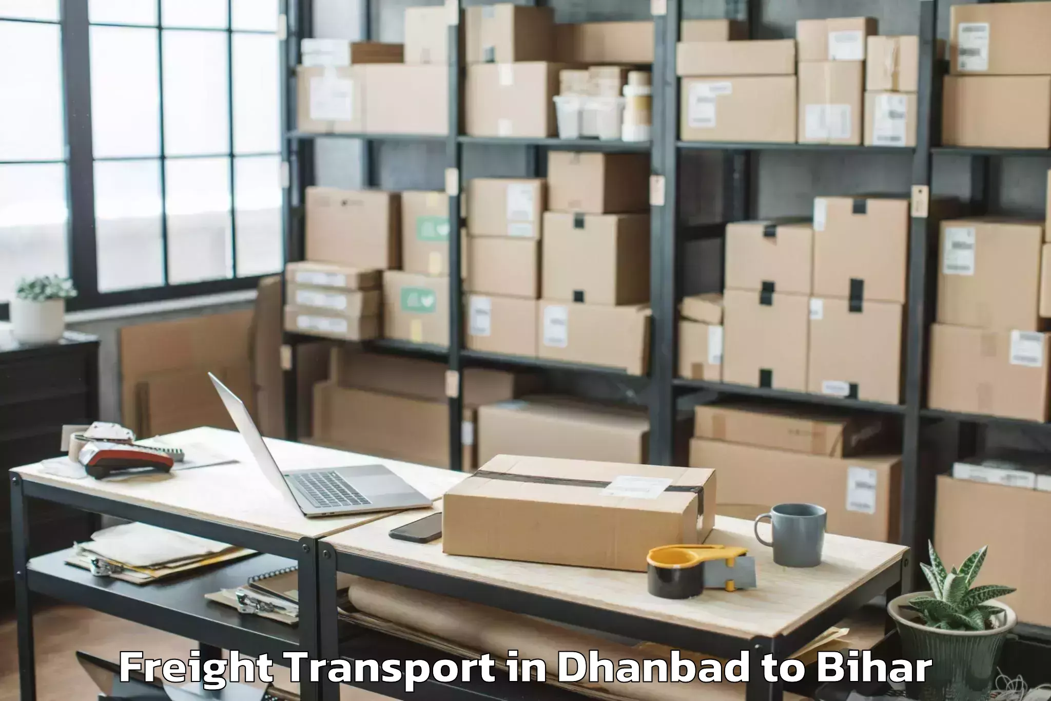 Book Dhanbad to Patahi Freight Transport Online